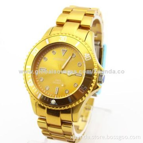 Alloy watches, 5ATM water-resistant, MOQ 300pcs, best selling productNew